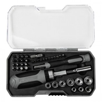 Набор инструментов Tools  Workhard, 40 инструментов,  черный, в пластиковом футляре