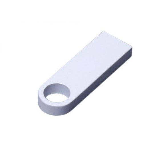USB 2.0-флешка на 128 Гб с мини чипом и круглым отверстием, белый USB 2.0-флешка на 128 Гб с мини чипом и круглым отверстием, белый