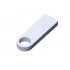 USB 2.0-флешка на 128 Гб с мини чипом и круглым отверстием, белый