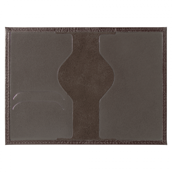 Обложка для автодокументов Leather Sky Flotter Sun из натуральной кожи, коричневая
