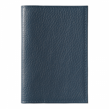 Обложка для автодокументов Leather Sky Flotter Sun из натуральной кожи, темно-синяя 4142С