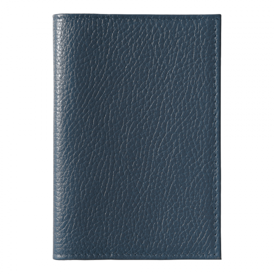 Обложка для автодокументов Leather Sky Flotter Sun из натуральной кожи, темно-синяя