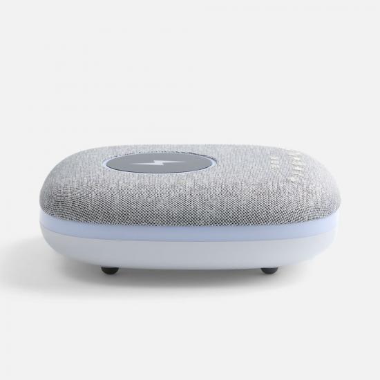 Bluetooth колонка с беспроводной зарядкой и подсветкой Terrafonic, серая Bluetooth колонка с беспроводной зарядкой и подсветкой Terrafonic, серая