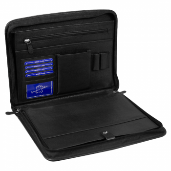 Папка для документов из натуральной кожи Senat leather размер А4+ , черная Папка для документов из натуральной кожи Senat leather размер А4+ , черная