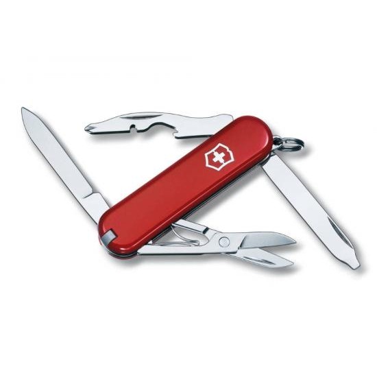 Нож-брелок VICTORINOX Rambler, 58 мм, 10 функций, красный