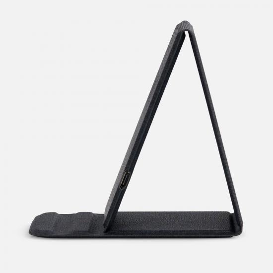 Подставка для смартфона с беспроводной зарядкой Kickstand, серая