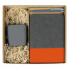 Набор подарочный Solution Prestige Trio ( ежедневник Flexy Treviso Nuba Sand Color, кружка Casa Grande Lupin Soft, ручка Zorro), серый с оранжевым