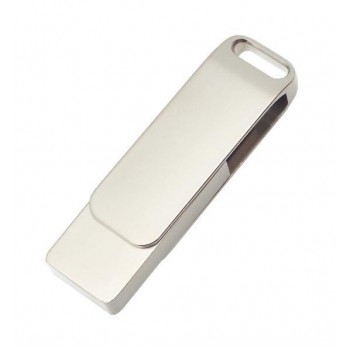 Флеш накопитель Bergamo, USB 2.0 16GB, металл, серебро