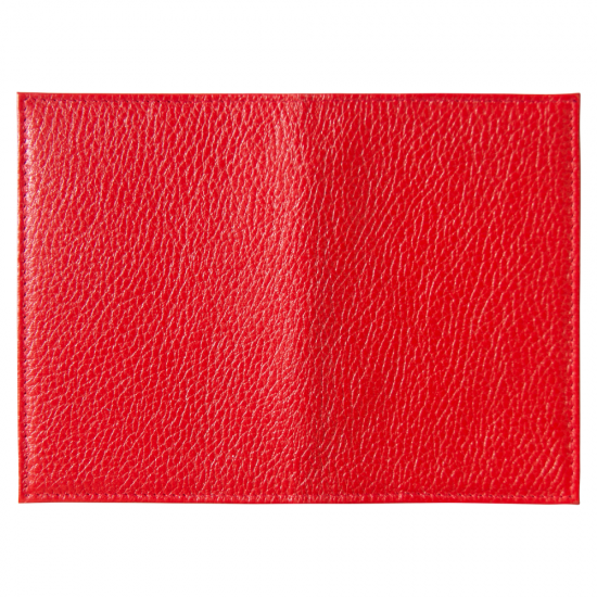 Обложка для автодокументов Leather Sky Flotter Sun из натуральной кожи, красная