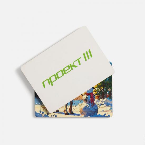 Деревянный пазл с крышкой PuzzleBox на заказ