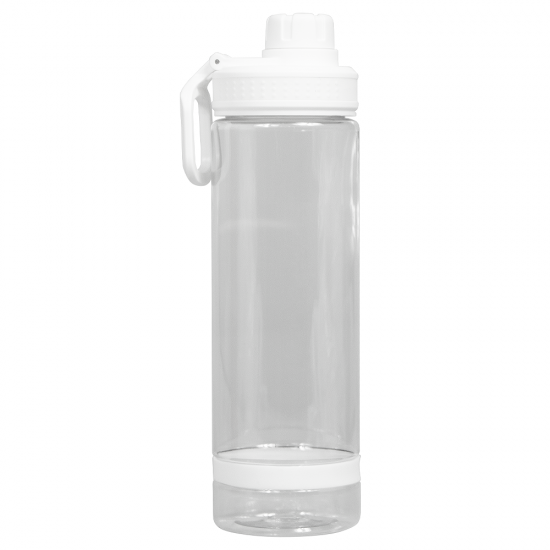 Бутылка для воды Oslo, 700 мл, пластиковая, с силиконовым кольцом, белая Бутылка для воды Oslo, 700 мл, пластиковая, с силиконовым кольцом, белая