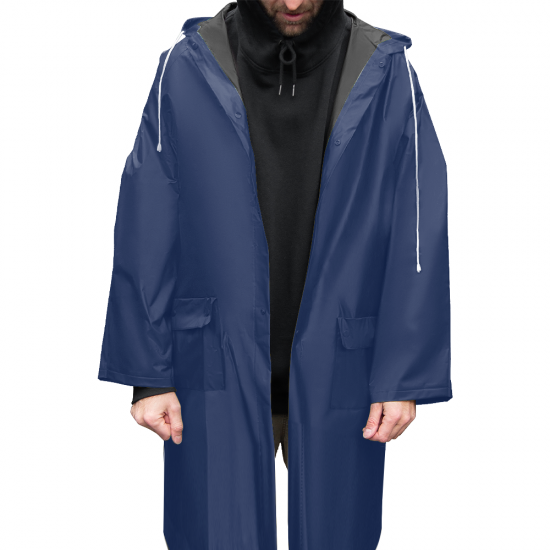 Дождевик Belfast Bi-color, материал PVC, размер XL-XXL, темно-синий-черный