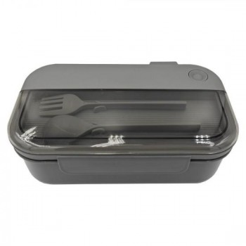 Герметичный контейнер для еды (ланч бокс)  BON VOYAGE, пластиковый, серый, 1100 мл. Герметичный контейнер для еды (ланч бокс)  BON VOYAGE, пластиковый, серый, 1100 мл.