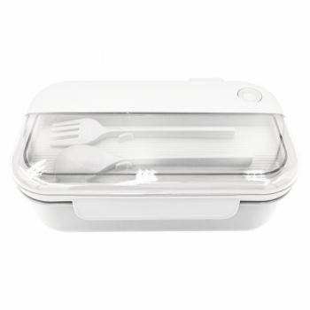 Герметичный контейнер для еды (ланч бокс)  BON VOYAGE, пластиковый, белый, 1100 мл. Герметичный контейнер для еды (ланч бокс)  BON VOYAGE, пластиковый, белый, 1100 мл.