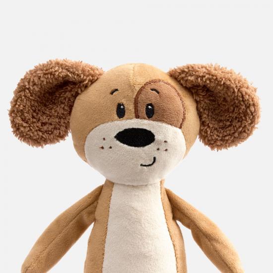 Мягкая игрушка Beastie Toys, собачка с белым шарфом