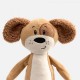Мягкая игрушка Beastie Toys, собачка с белым шарфом