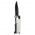 Нож складной с фонариком и огнивом Ster, серый