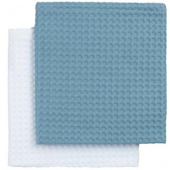 Набор кухонных полотенец Good Wipe, белый с серо-голубым Набор кухонных полотенец Good Wipe, белый с серо-голубым