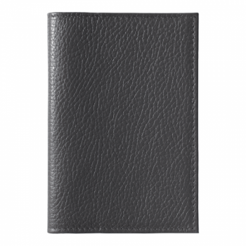 Обложка для автодокументов Leather Sky Flotter Sun из натуральной кожи, темно-серая 402С