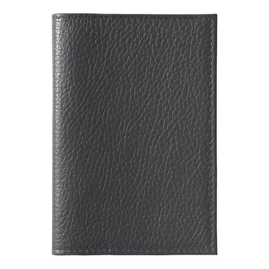 Обложка для автодокументов Leather Sky Flotter Sun из натуральной кожи, темно-серая 402С