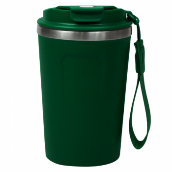 Термокружка Zencup вакуумная, стальная, 380 мл, зеленая