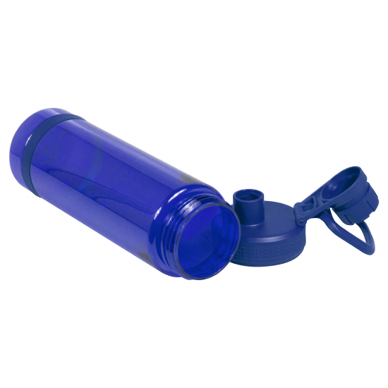 Бутылка для воды Oslo, 700 мл, пластиковая, с силиконовым кольцом, синяя Бутылка для воды Oslo, 700 мл, пластиковая, с силиконовым кольцом, синяя