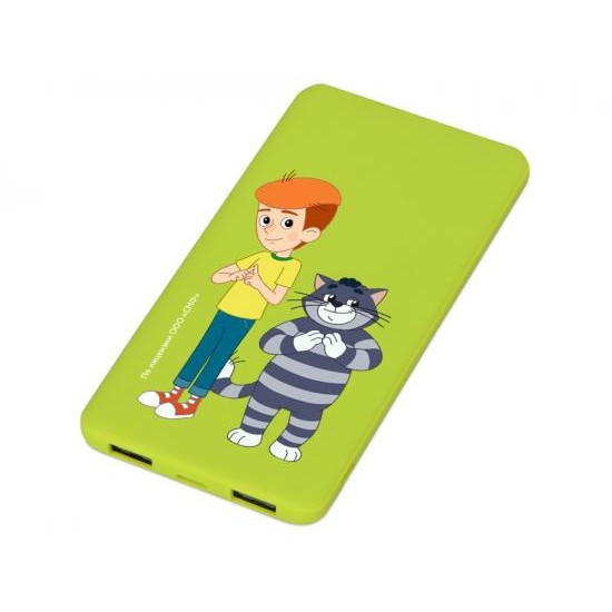 Внешний аккумулятор Простоквашино, 5000 mAh, зеленое яблоко