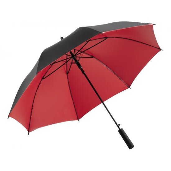 Зонт-трость Double face, черный/красный Зонт-трость Double face, черный/красный