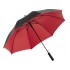 Зонт-трость Double face, черный/красный