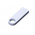 USB 2.0-флешка на 4 Гб с мини чипом и круглым отверстием, белый