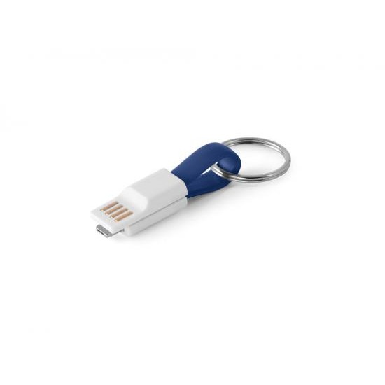RIEMANN. USB-кабель с разъемом 2 в 1, Королевский синий RIEMANN. USB-кабель с разъемом 2 в 1, Королевский синий