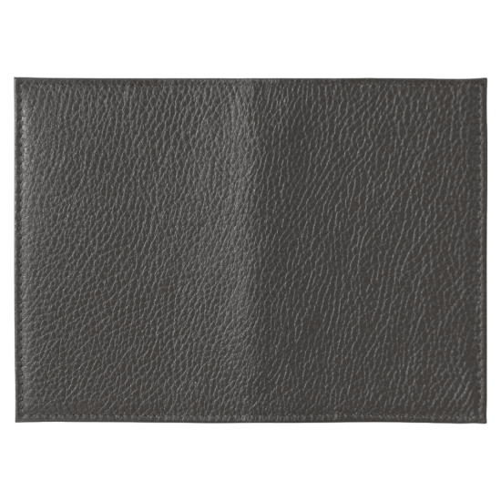 Обложка для паспорта Leather Sky Flotter Trend из натуральной кожи, темно-серая
