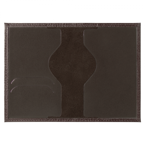 Обложка для автодокументов Leather Sky Flotter Sun из натуральной кожи, коричневая 4273С