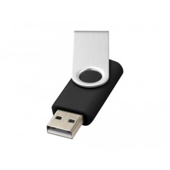 Флеш-карта Rotate USB 2.0 на 2 Гб, черный