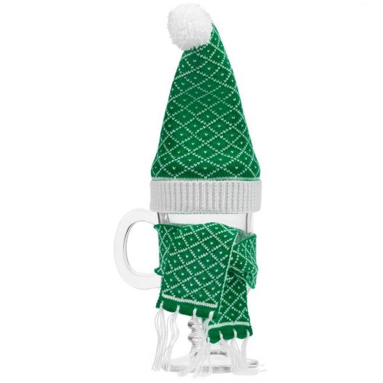 Вязаный шарфик Dress Cup, зеленый Вязаный шарфик Dress Cup, зеленый