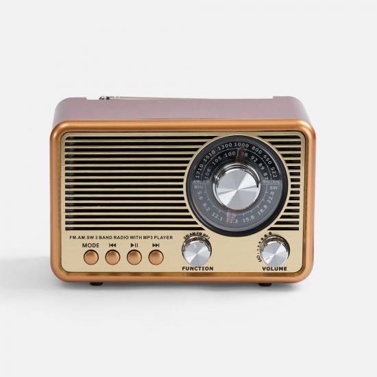 Bluetooth-колонка с радио Listenberg, коричневая Bluetooth-колонка с радио Listenberg, коричневая