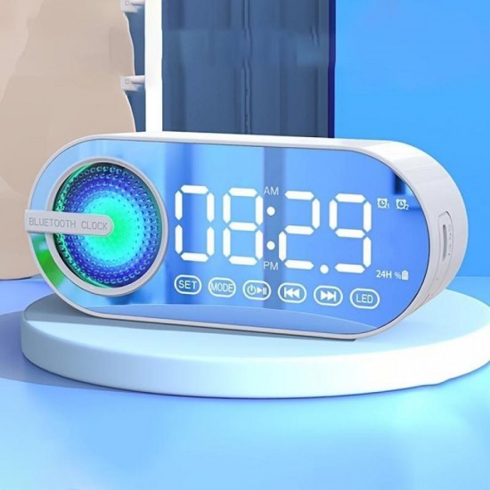 Колонка беспроводная MyTone  Sound Clock c часами, черная