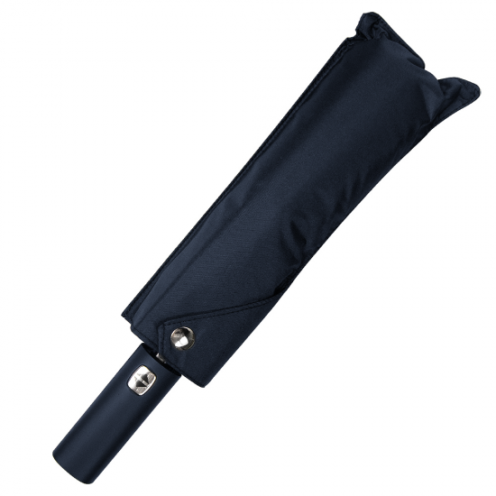 Зонт складной автоматический c плавным закрытием, Forest Lotus Safeclosing, диаметр 117 см, 9 панелей, в подарочной коробке, темно-синий