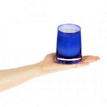 Ароматическая свеча Fragnola, пряная древесина и кардамон, темно-синяя Ароматическая свеча Fragnola, пряная древесина и кардамон, темно-синяя