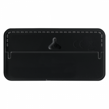 Часы настольные Chronos с термометром и гигрометром, с ж/к дисплеем, черные