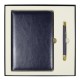 Набор подарочный Solution Duo (ежедневник City Nebraska, ручка Legend Soft Touch Mirror Gold), темно-синий