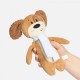 Мягкая игрушка Beastie Toys, собачка с белым шарфом