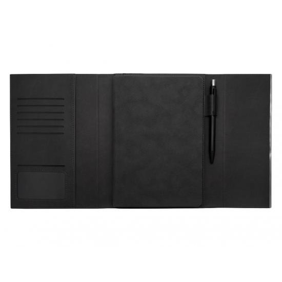 Набор подарочный Solution Prestige Duo (Ежедневник в суперобложке Country Galaxy Nuba A5+, Ручка шариковая матовая Prime), черный