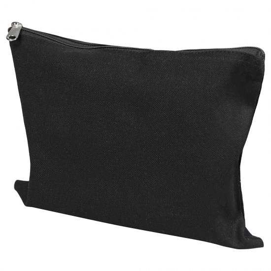 Косметичка из хлопка Caravan 340, плотность 340 г/м2, размер 20,5*28 см, черная Косметичка из хлопка Caravan 340, плотность 340 г/м2, размер 20,5*28 см, черная