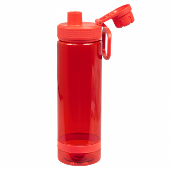 Бутылка для воды Oslo, 700 мл, пластиковая, с силиконовым кольцом, красная