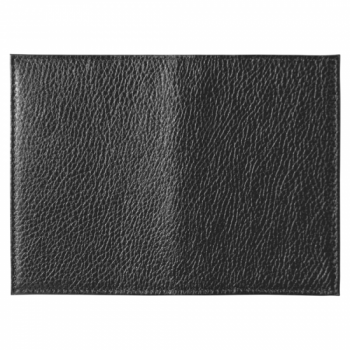 Обложка для паспорта Leather Sky Flotter Trend из натуральной кожи, черная