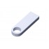 USB 2.0-флешка на 8 Гб с мини чипом и круглым отверстием, белый