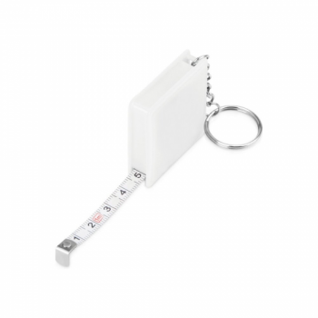 Брелок Tools рулетка Сантиметр, 1 м, белая, пластиковая