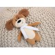 Мягкая игрушка Beastie Toys, собачка с белым шарфом