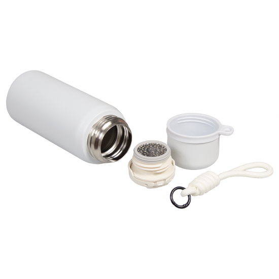 Термос вакуумный стальной La Vie с ремувкой  двухстеночный 500 мл матовый в подарочной упаковке, белый